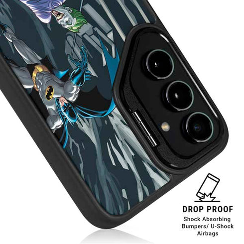 DC Comics The Joker vs Batman Art Galaxy S25 Kickstand Case